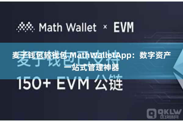 麦子钱包轻钱包 MathWalletApp:数字资产一站式管理神器