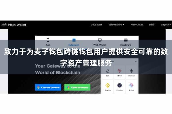 致力于为麦子钱包跨链钱包用户提供安全可靠的数字资产管理服务