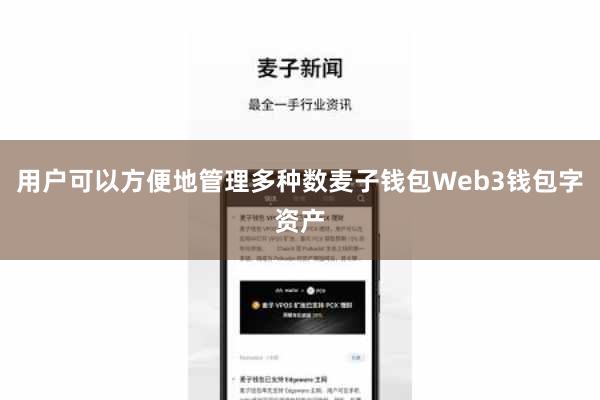 用户可以方便地管理多种数麦子钱包Web3钱包字资产