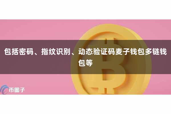 包括密码、指纹识别、动态验证码麦子钱包多链钱包等